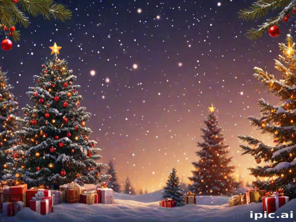 pretty christmas background