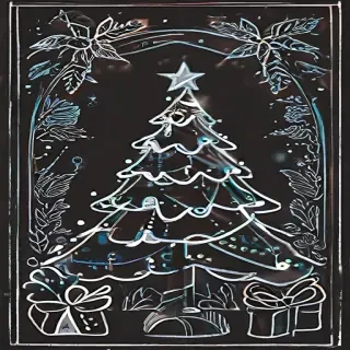 christmas outline