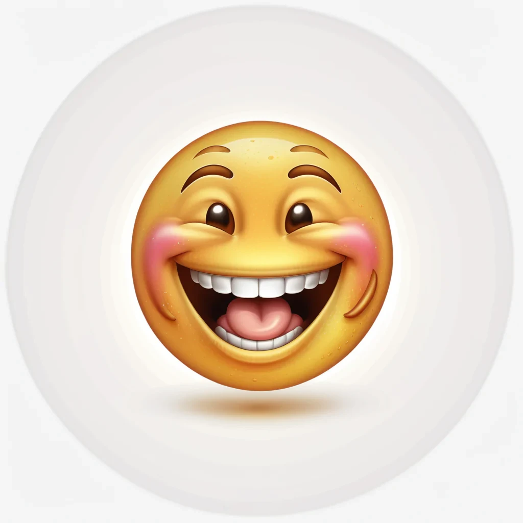 laugh emoji transparent background