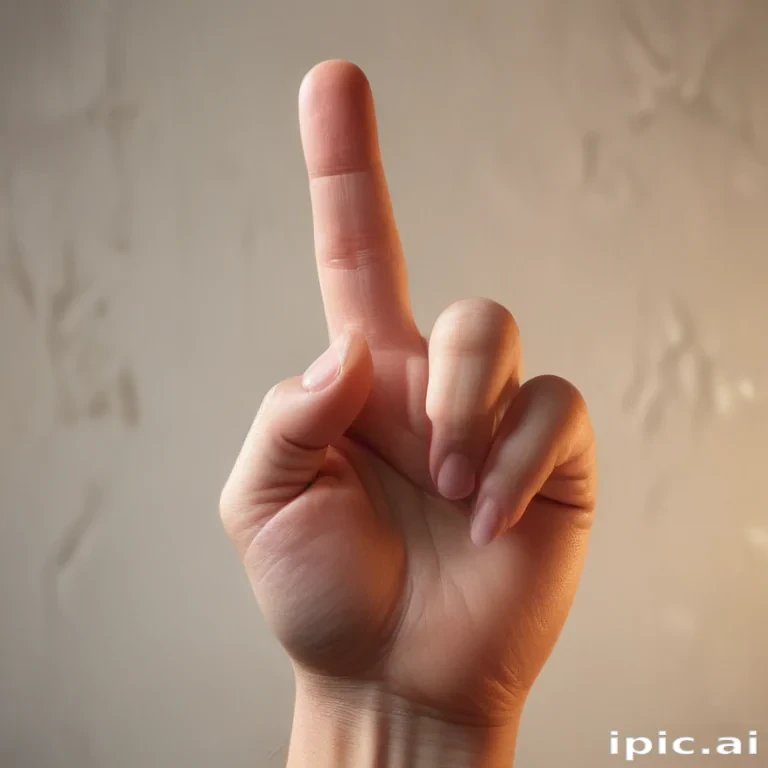middle finger background