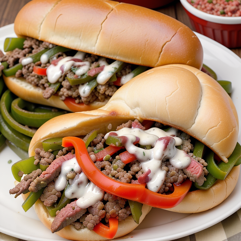 ground beef philly cheesesteak recipe