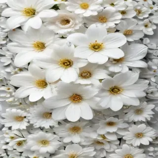 white flower transparent background
