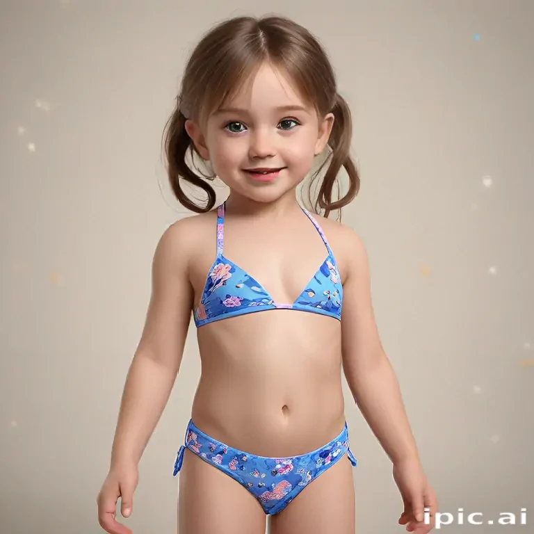 ai art little girl bikini