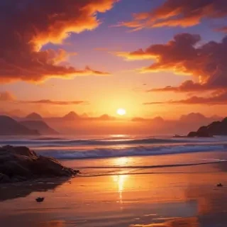 cute sunset wallpaper