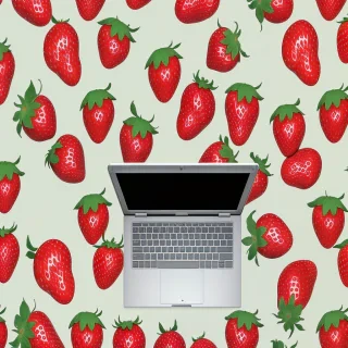 strawberry wallpaper laptop
