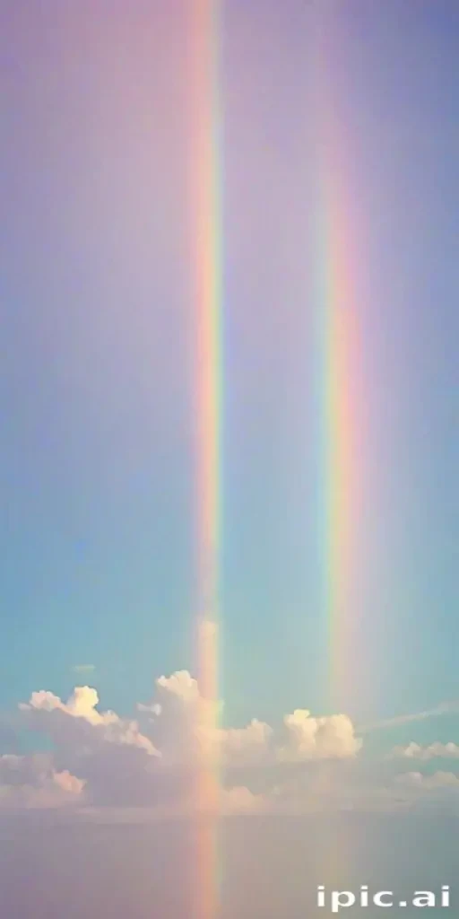 pastel coloured rainbow