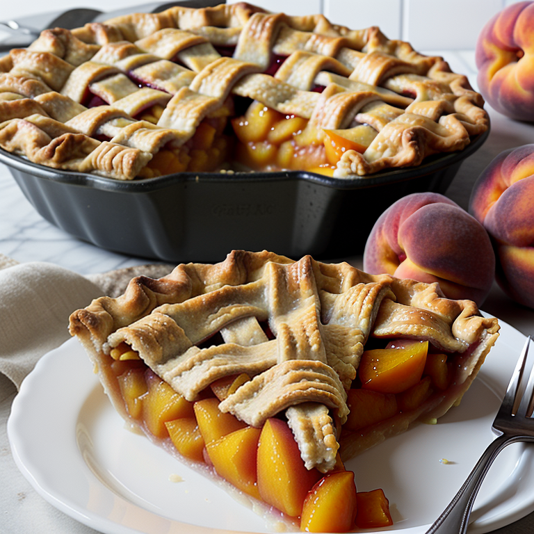 peach pie using canned peaches
