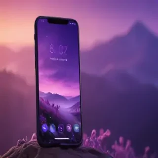 purple home screen wallpaper