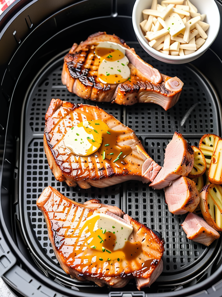shake and bake pork chops in air fryer