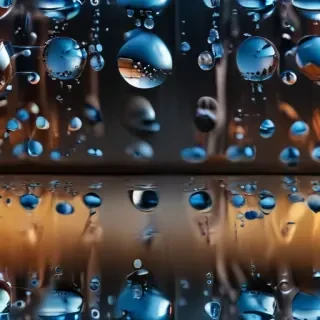 water droplets transparent
