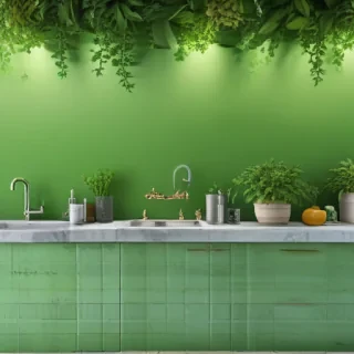 aesthetic green background