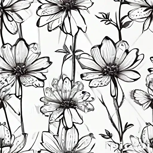 flower outline png