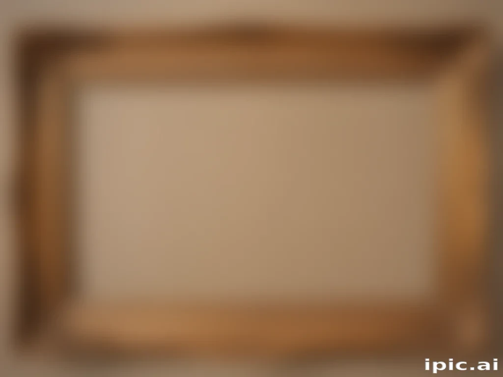 wooden picture frame png