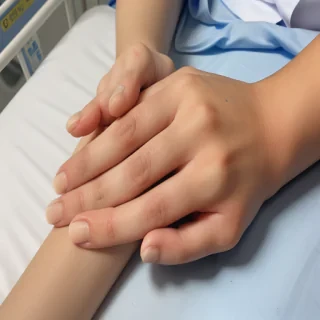 hospital patient hand pic