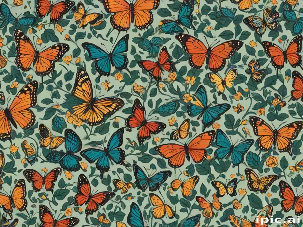 butterfly wall paper