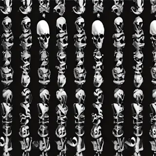 skeleton background