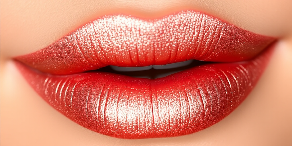Velvety rose gold lips with a frosted finish, "Champagne Dreams" showcases a unique dimensional effect and subtle sparkle, perfect for a glamorous evening look