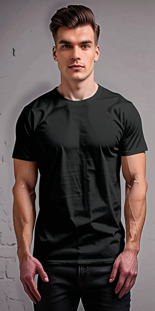 black mockup t shirt