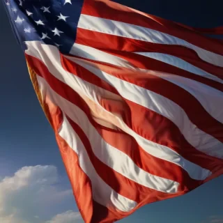 american flag aesthetic