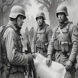 soldiers drawing