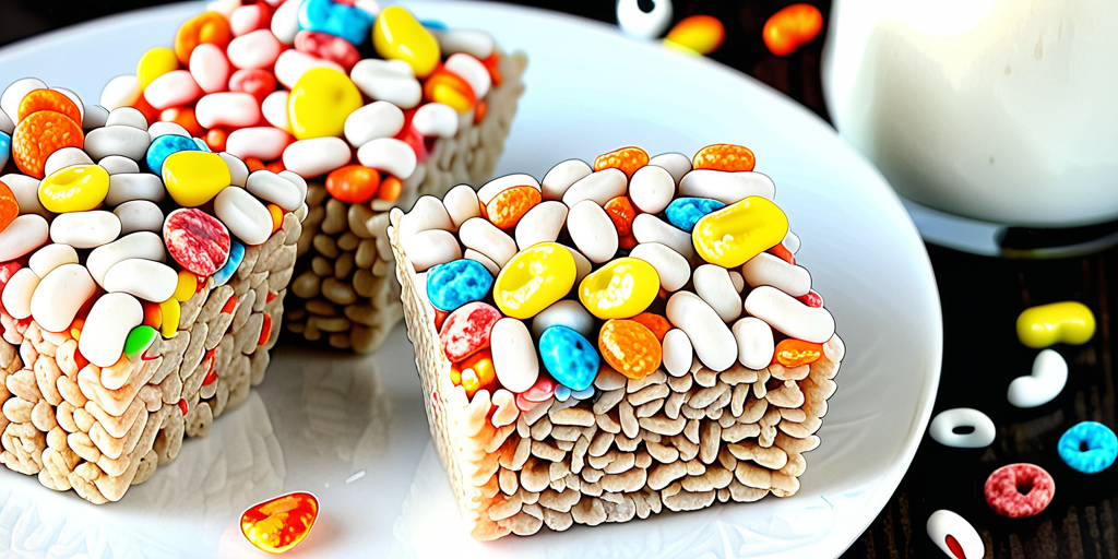 rice krispie with fruity pebbles treat recipe