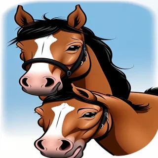cartoon pic of horse