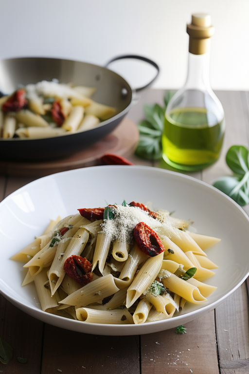 pasta with artichokes and sun dried tomatoes
