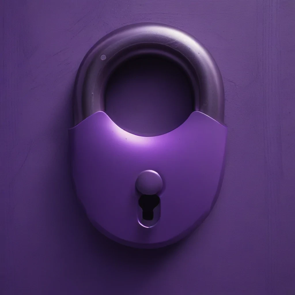 purple lock screen