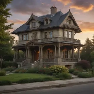 background of a house