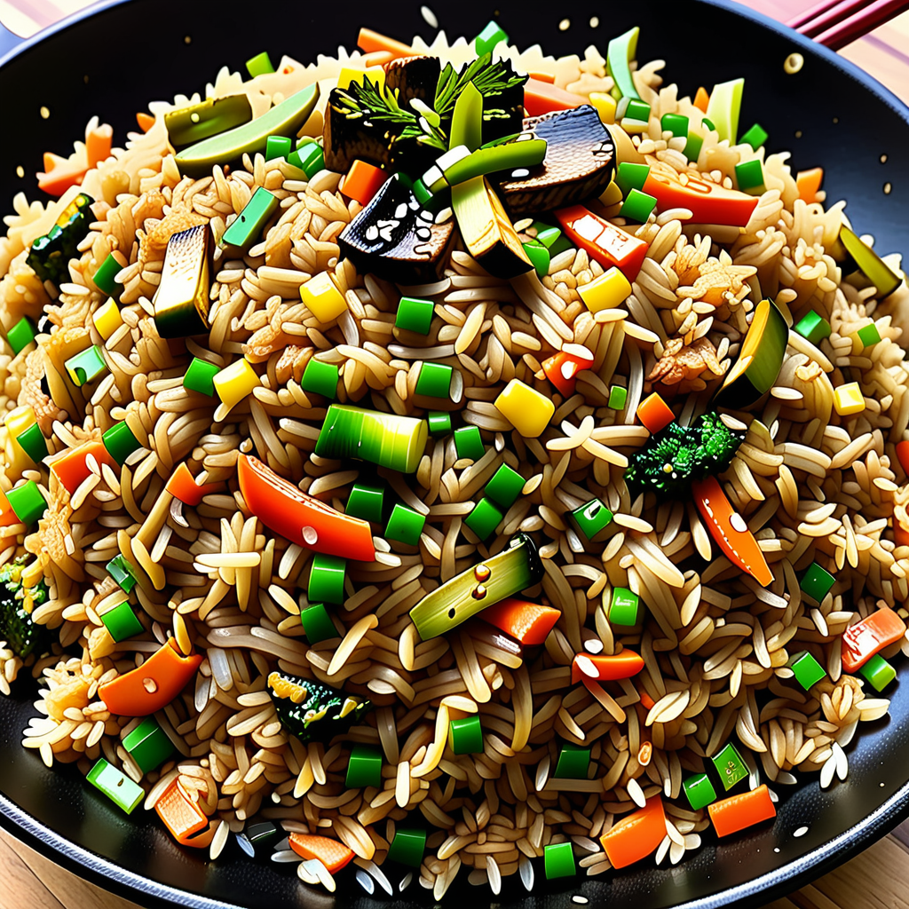 hibachi fried rice on blackstone