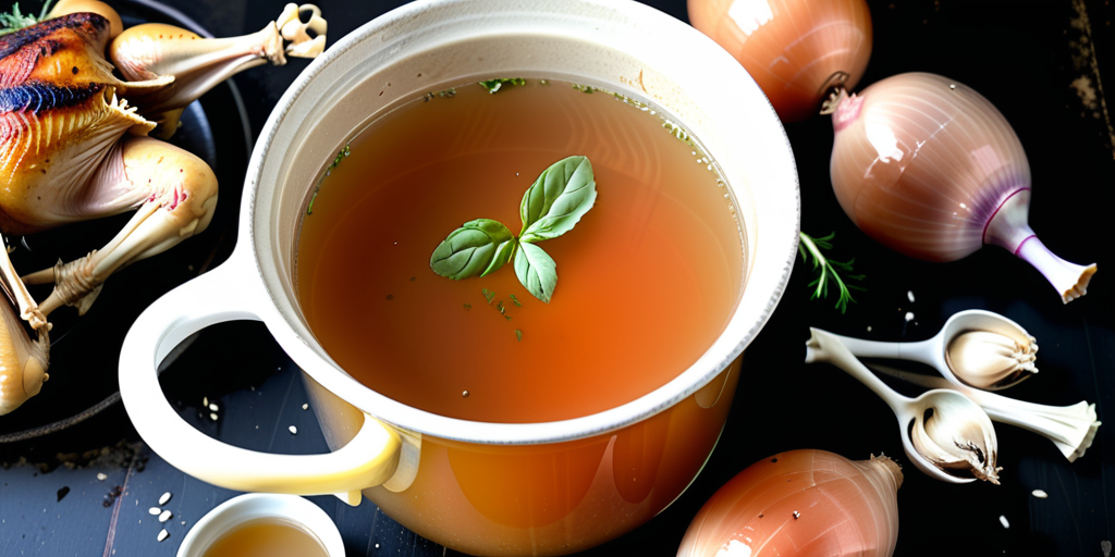 bone broth from rotisserie chicken