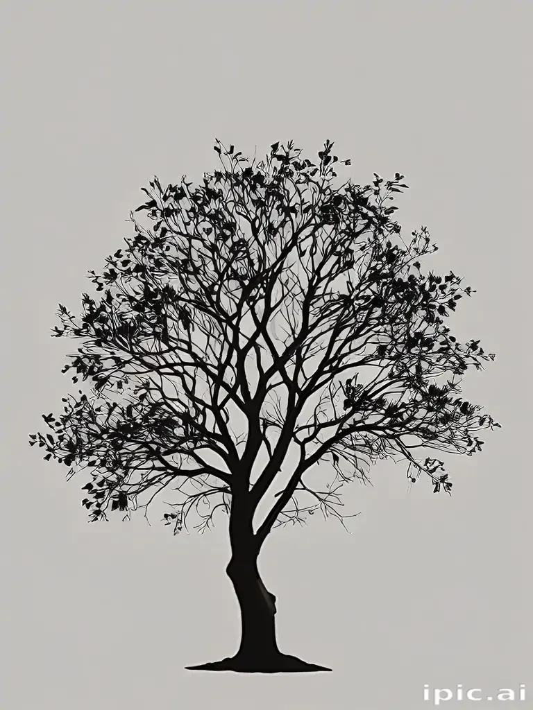 silhouette tree png