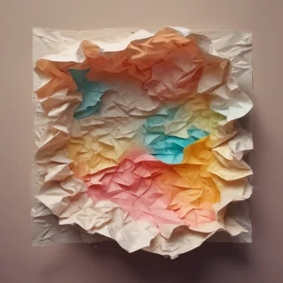 crumpled paper overlay