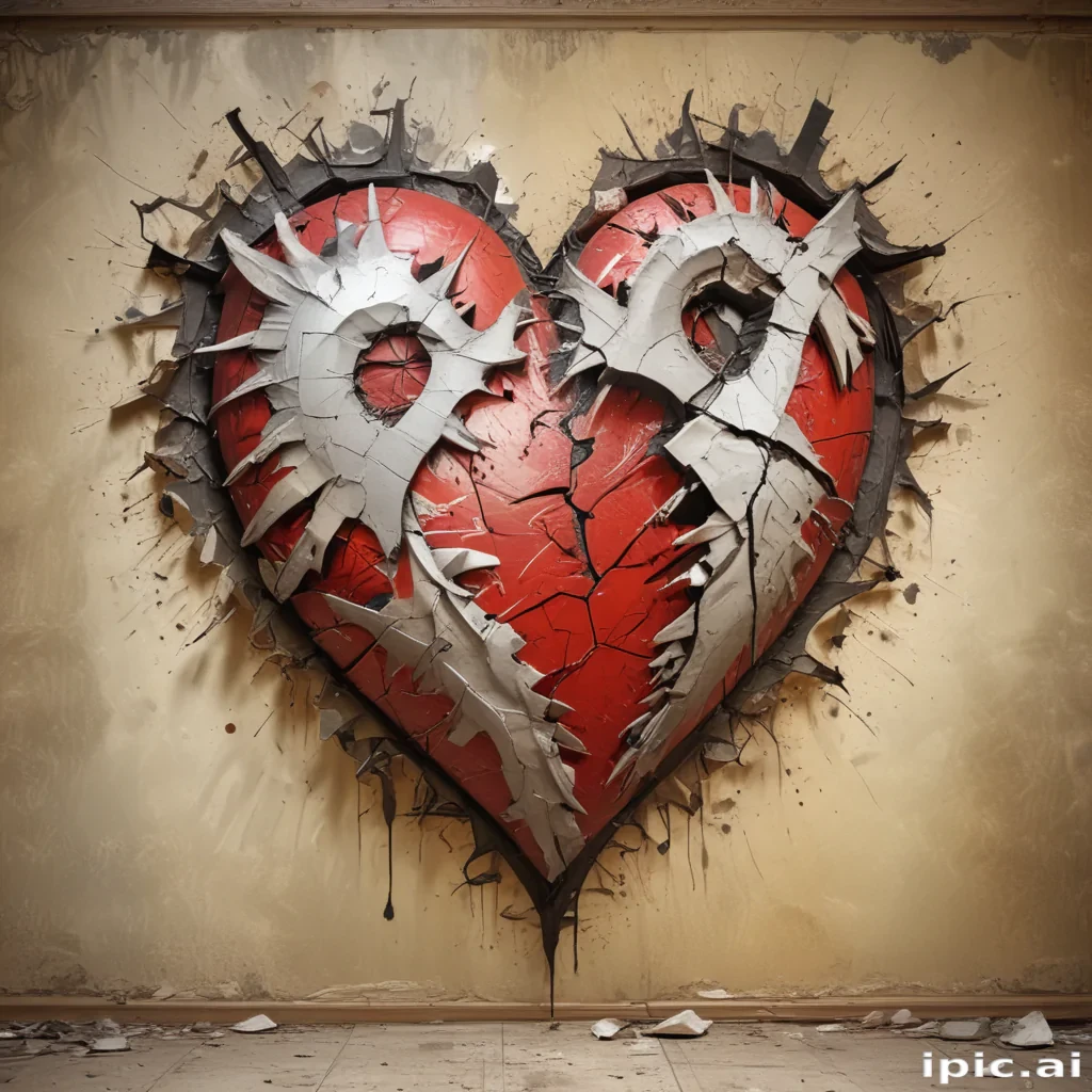 broken heart background