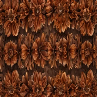 aesthetic brown flowers