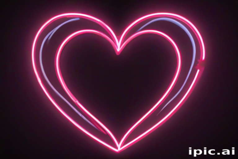 neon heart png