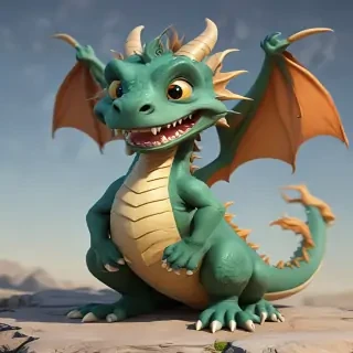 cartoon of a dragon