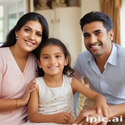 happy indian family