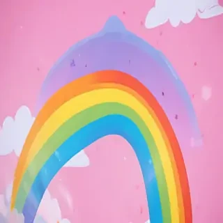 cute rainbow background