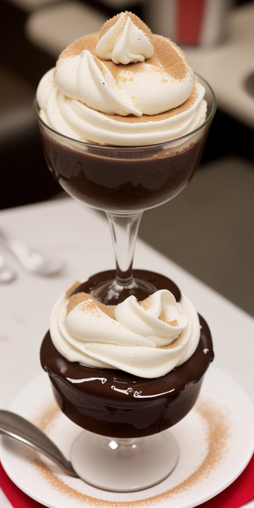 diner dessert topped with a scoop