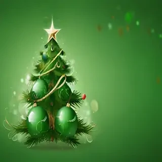 green christmas wallpaper