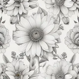 pencil drawn flowers