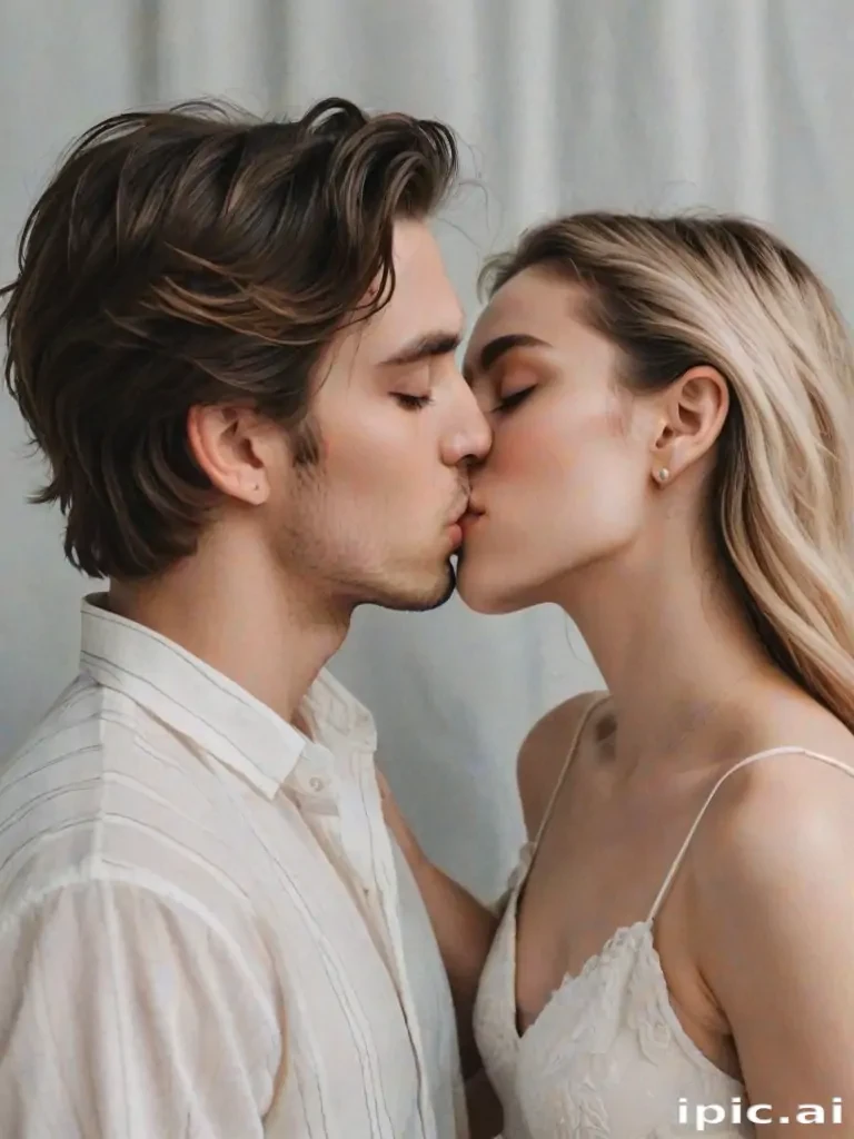 kissing aesthetic