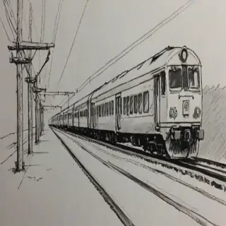 train sketch