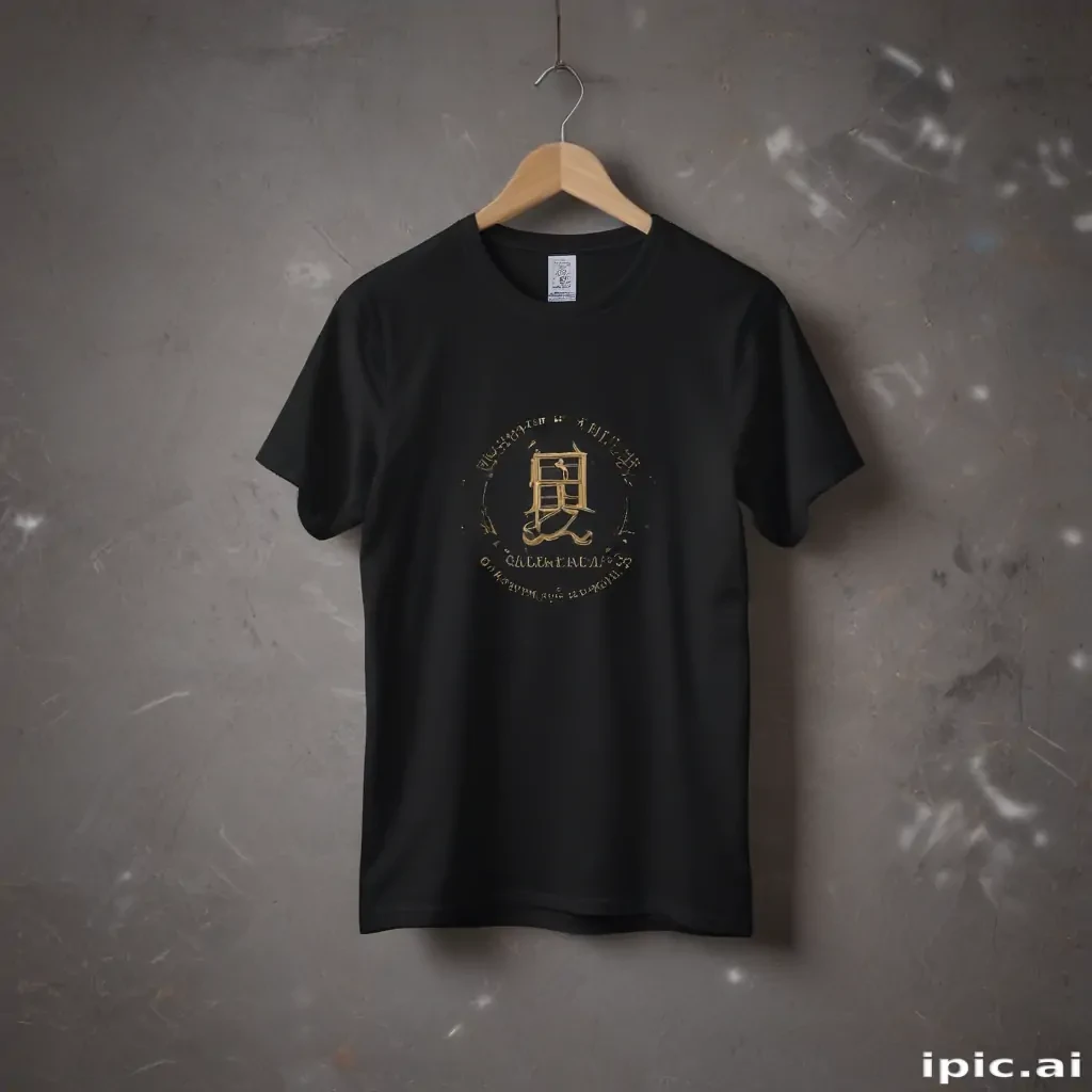 mockup tshirt black