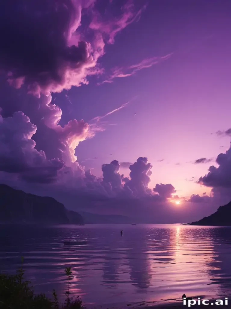 purple sky wallpaper