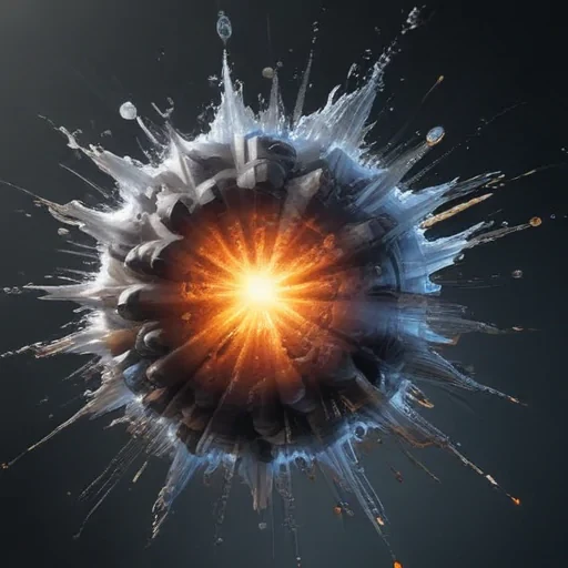 transparent explosion