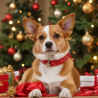 dog christmas backgrounds
