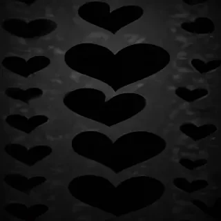 black wallpaper heart