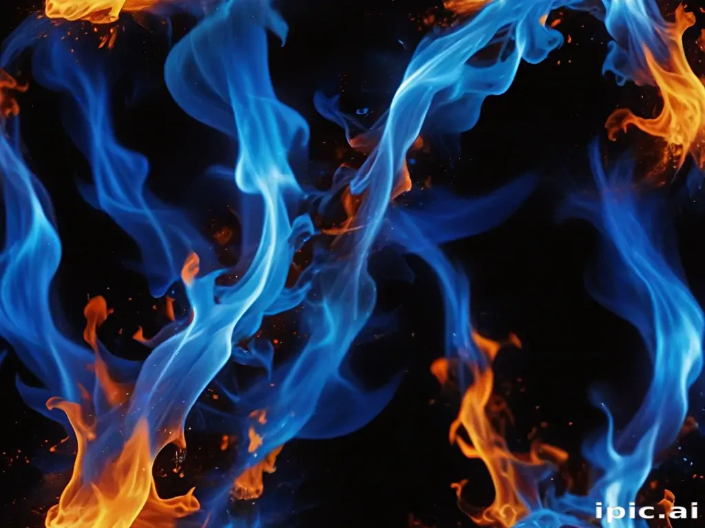 blue flame background